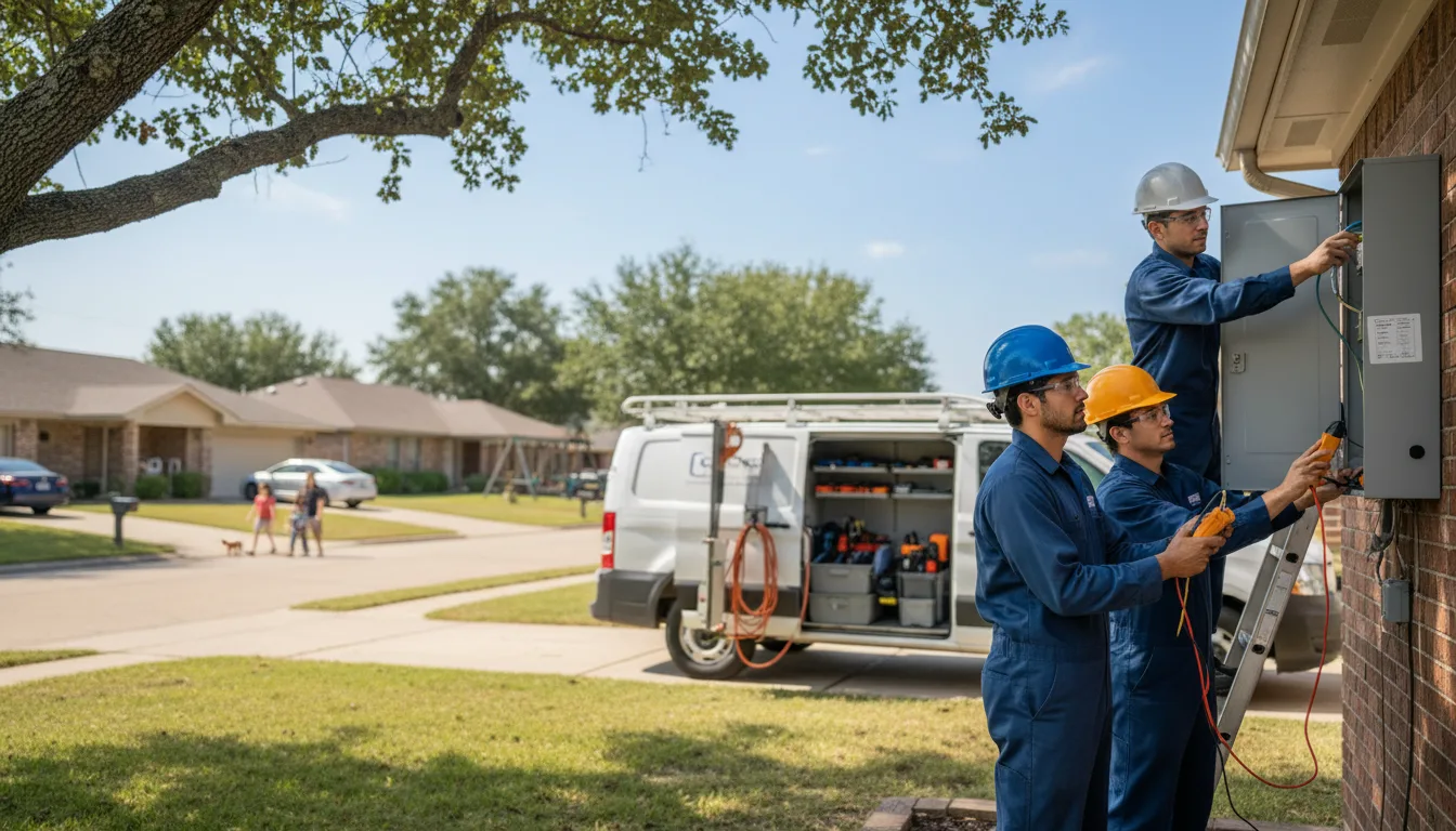 Certified electrician providing emergency electrical services in Beasley, TX